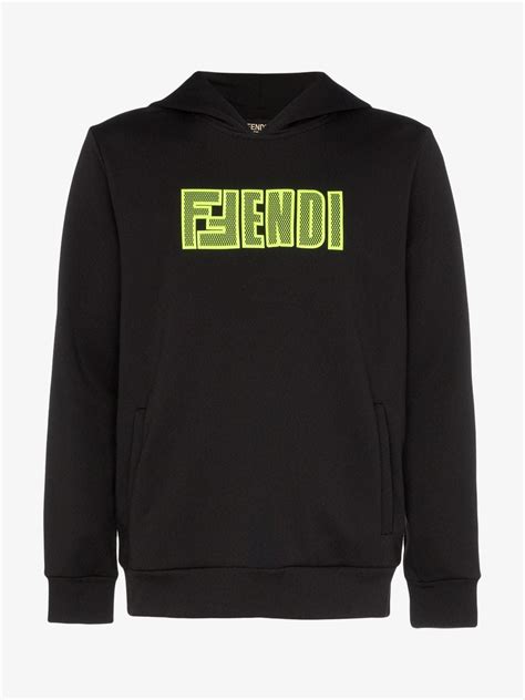 fendi hoodie size large.